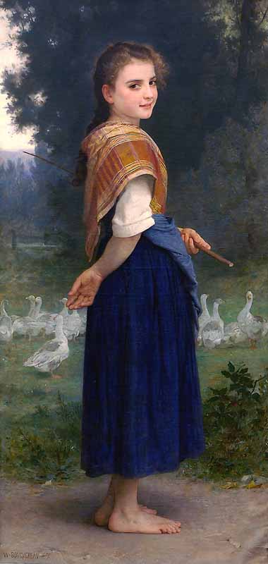 William-Adolphe Bouguereau The Goose Girl